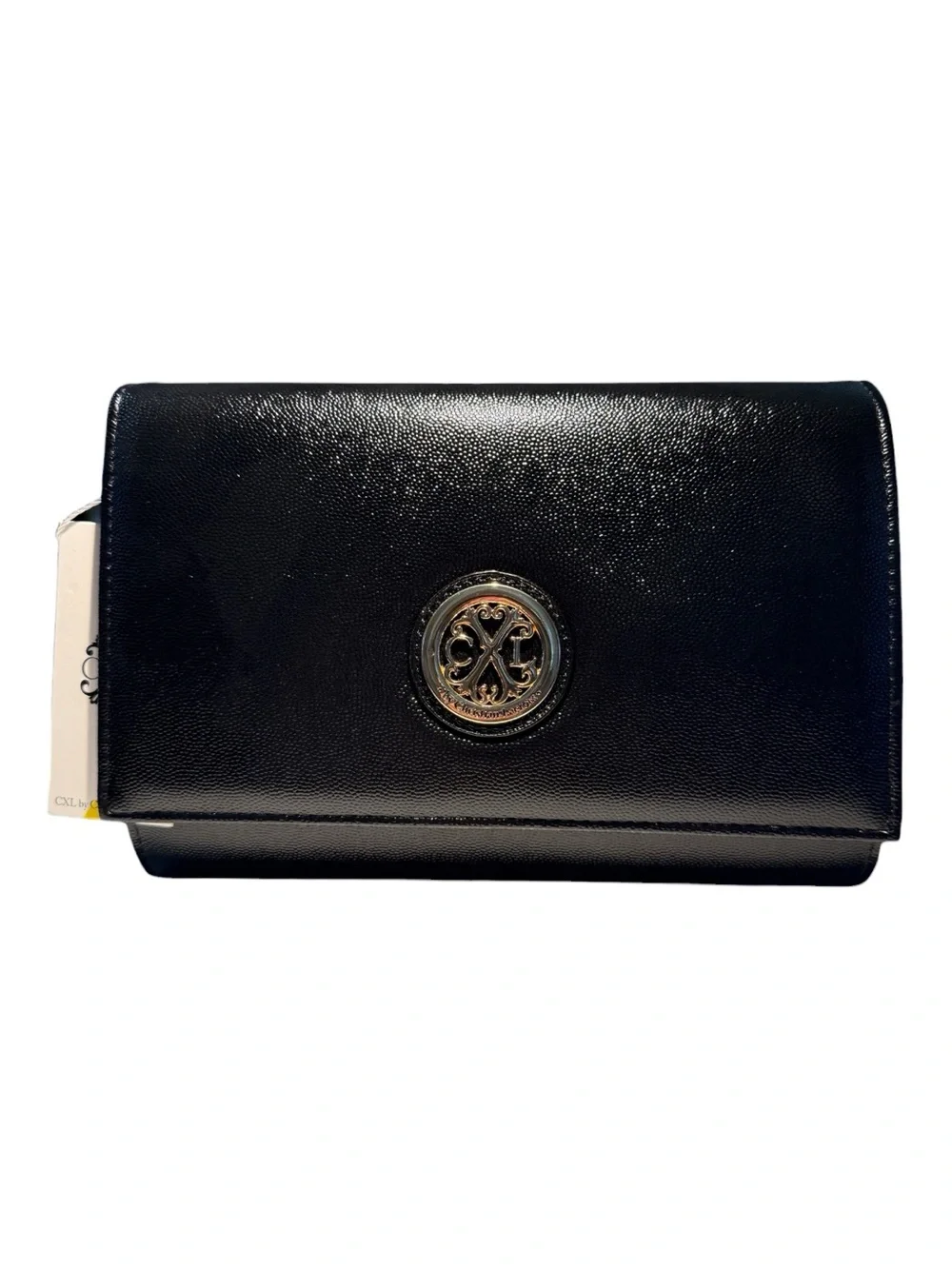 Christian Lacroix Paris Caviar Clutch with Detachable Chain – Black | NWT